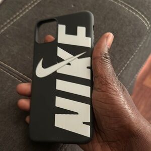 Nike Black and White Swoosh Phone Case